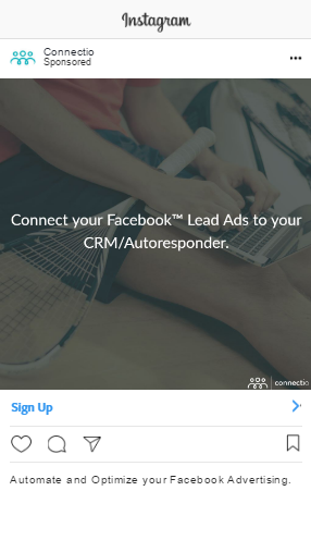 Image of Instagram Lead Ad Sample